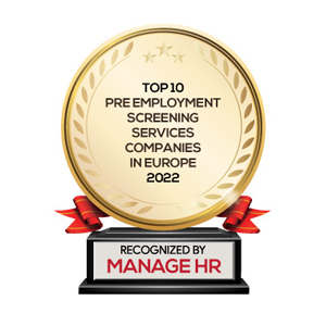 Top 10 Pre Employment Screening Services Companies in Europe 2022